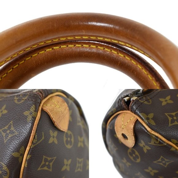 LOUIS VUITTON Speedy 35 Travel Hand Bag Monogram Leather Brown - Picture 8 of 16